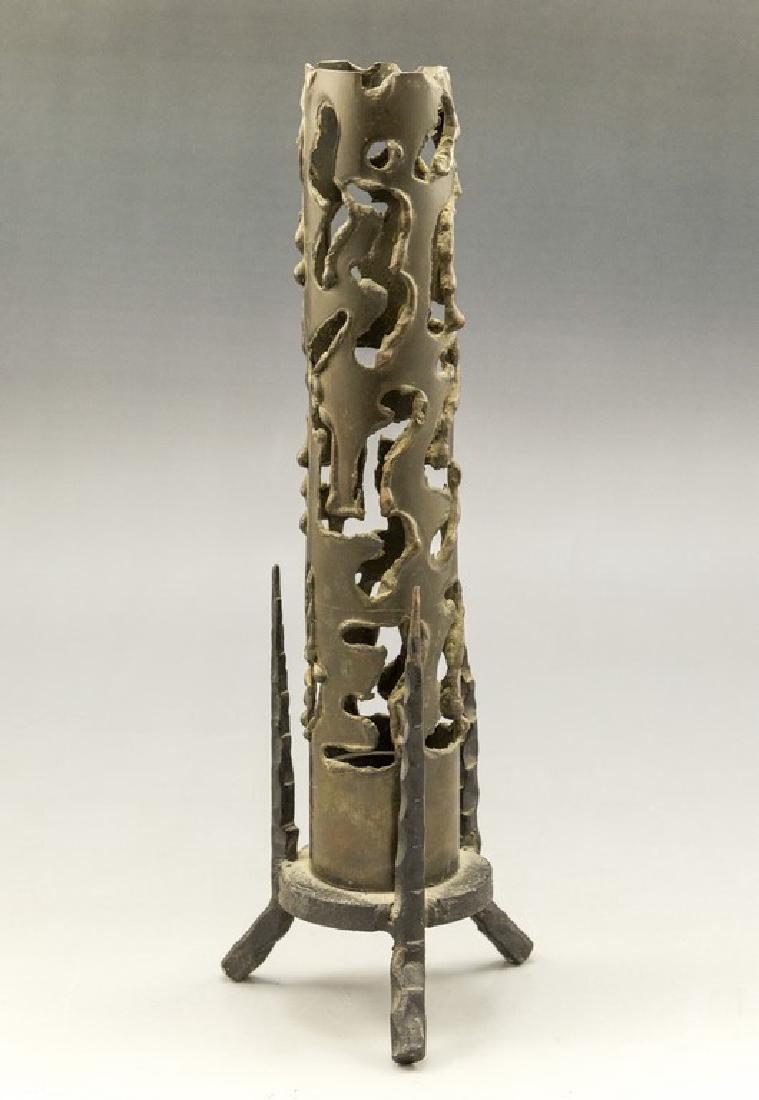 Palombo Brutalist Iron Candle Holder (1 of 2)