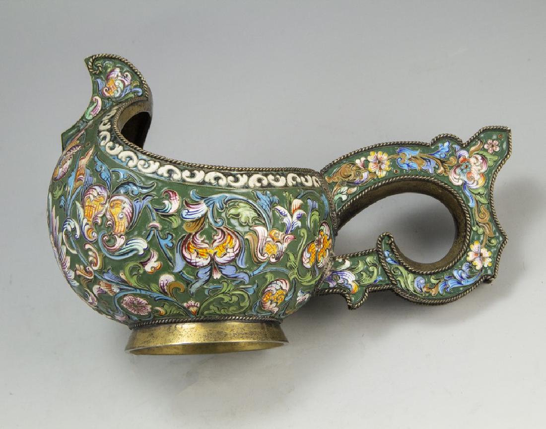 Russian Gilt Silver Kovsh (1 of 5)