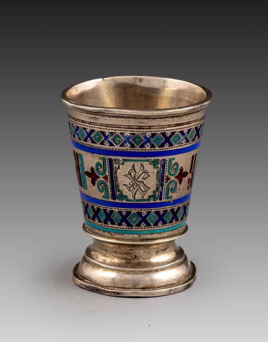 Russian Enameled Silver Cup (1 of 6)