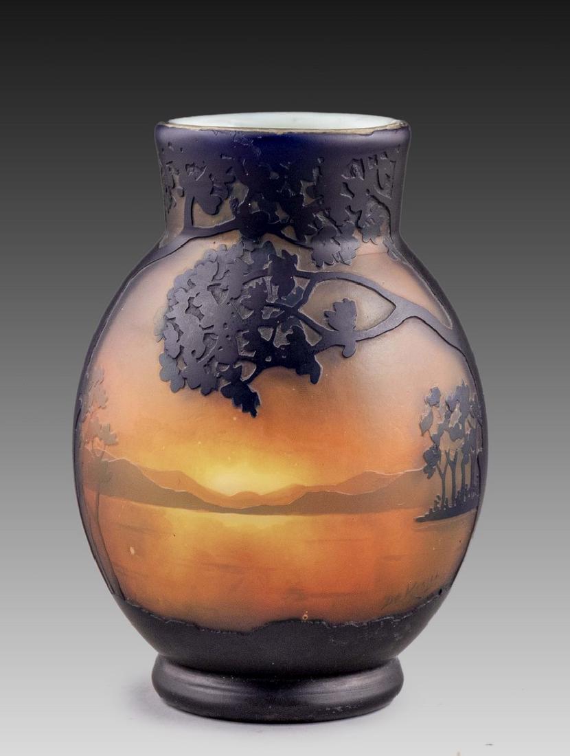 Bohemian PÃ¢te-de-Verre Vase, Kralik (1 of 5)