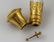 French Perfume Bottle with Gold Lid - 4