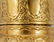 French Perfume Bottle with Gold Lid - 8