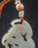 Chinese White Jade Amulet Pendant - 11