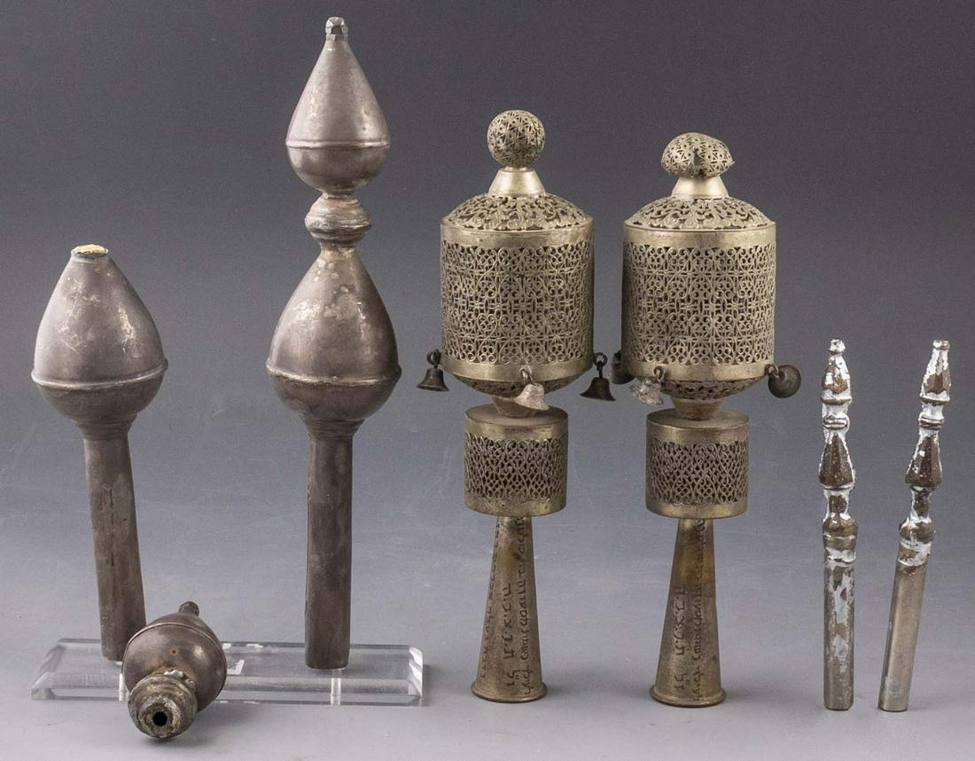 Silver-Plated Torah Finial Lot (1 of 3)