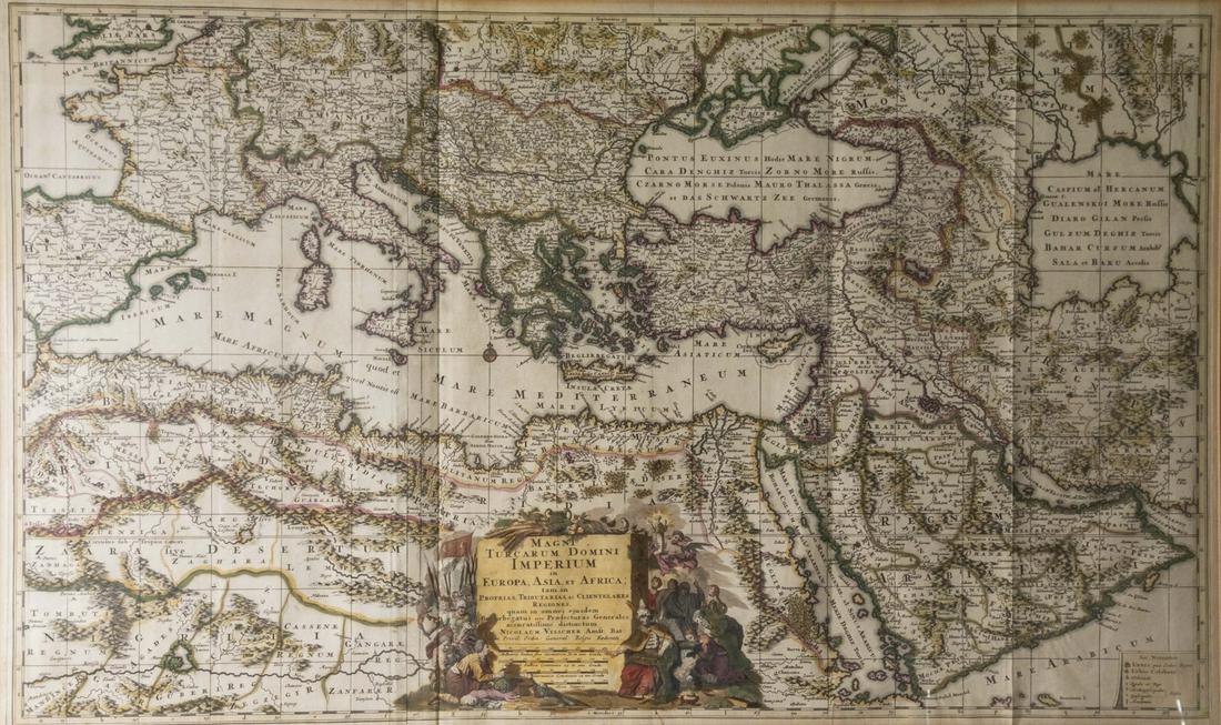 Map of the Ottoman Empire, Amsterdam, 1702 (1 of 2)