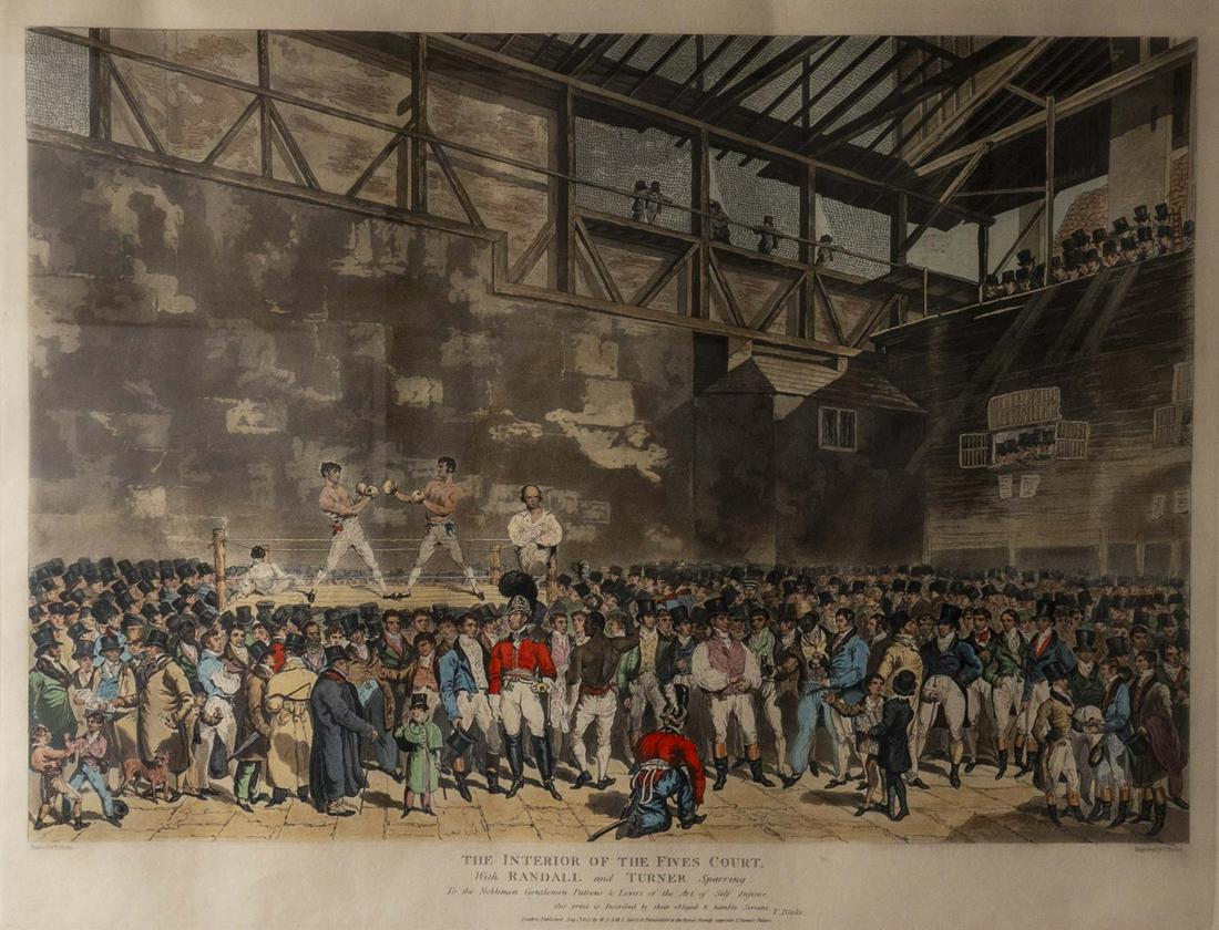 19th Century British Boxing Print, Randal & Turner (1 of 2)