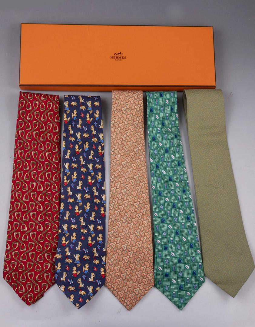 Vintage Hermes Silk Tie Lot (1 of 2)
