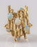 Brutalist Gold and Opal Ring