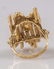Brutalist Gold and Opal Ring - 3