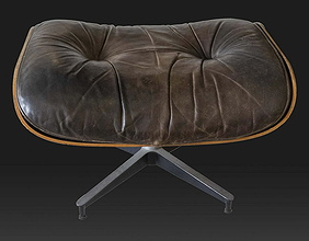 Signed Herman Miller Eames Chair Ottoman First Image