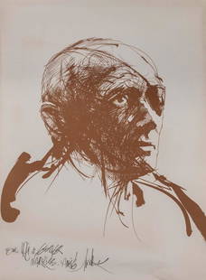 Raymond Moretti (1931-2005): Raymond Moretti (1931-2005), lot of prints and preparation for albums including lithographs, pages from the Haggadah (with his illustrations) and more. 22X9-88X64 cm. Overall very good condition.