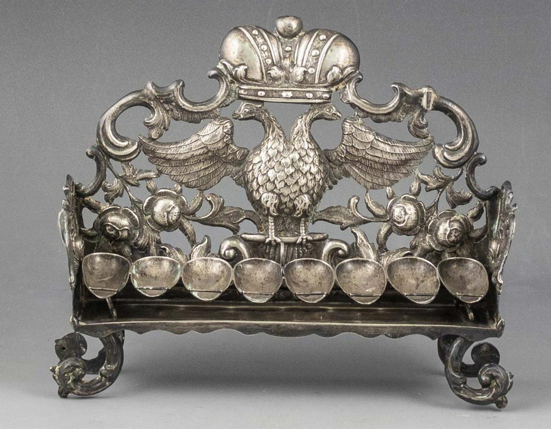 Viennese Silver Hanukkah Menorah (1 of 7)