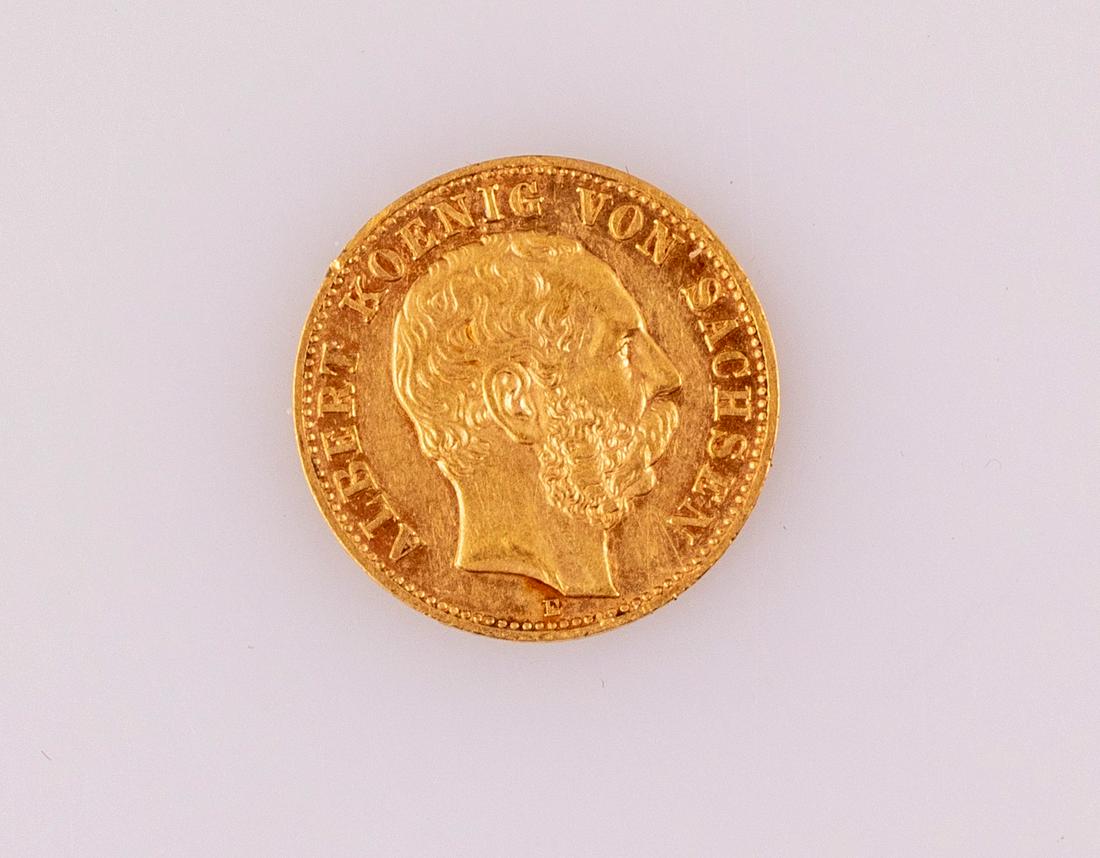 Saxony 10 Mark Gold Coin (1 of 3)
