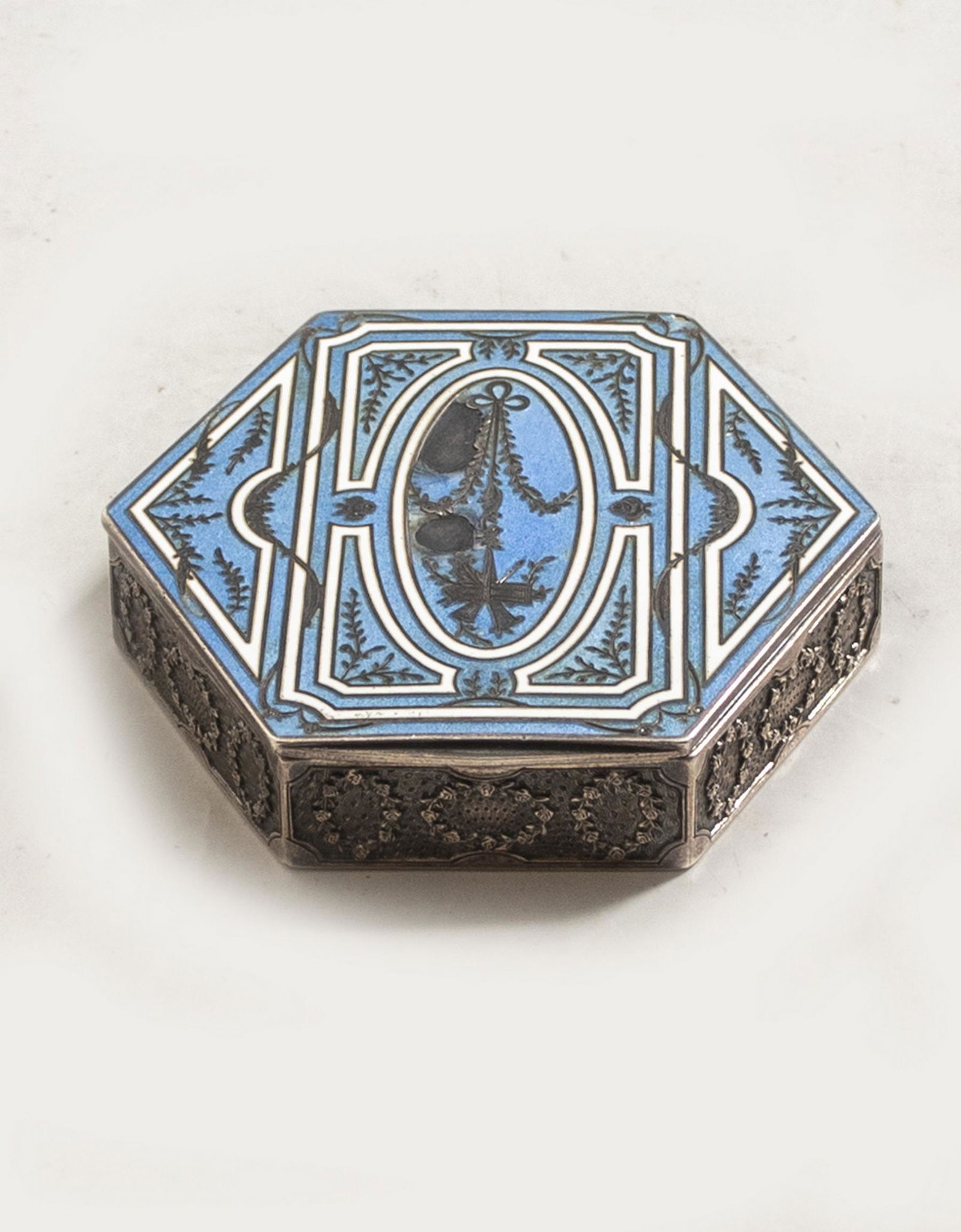 French Enameled Silver Box (1 of 7)