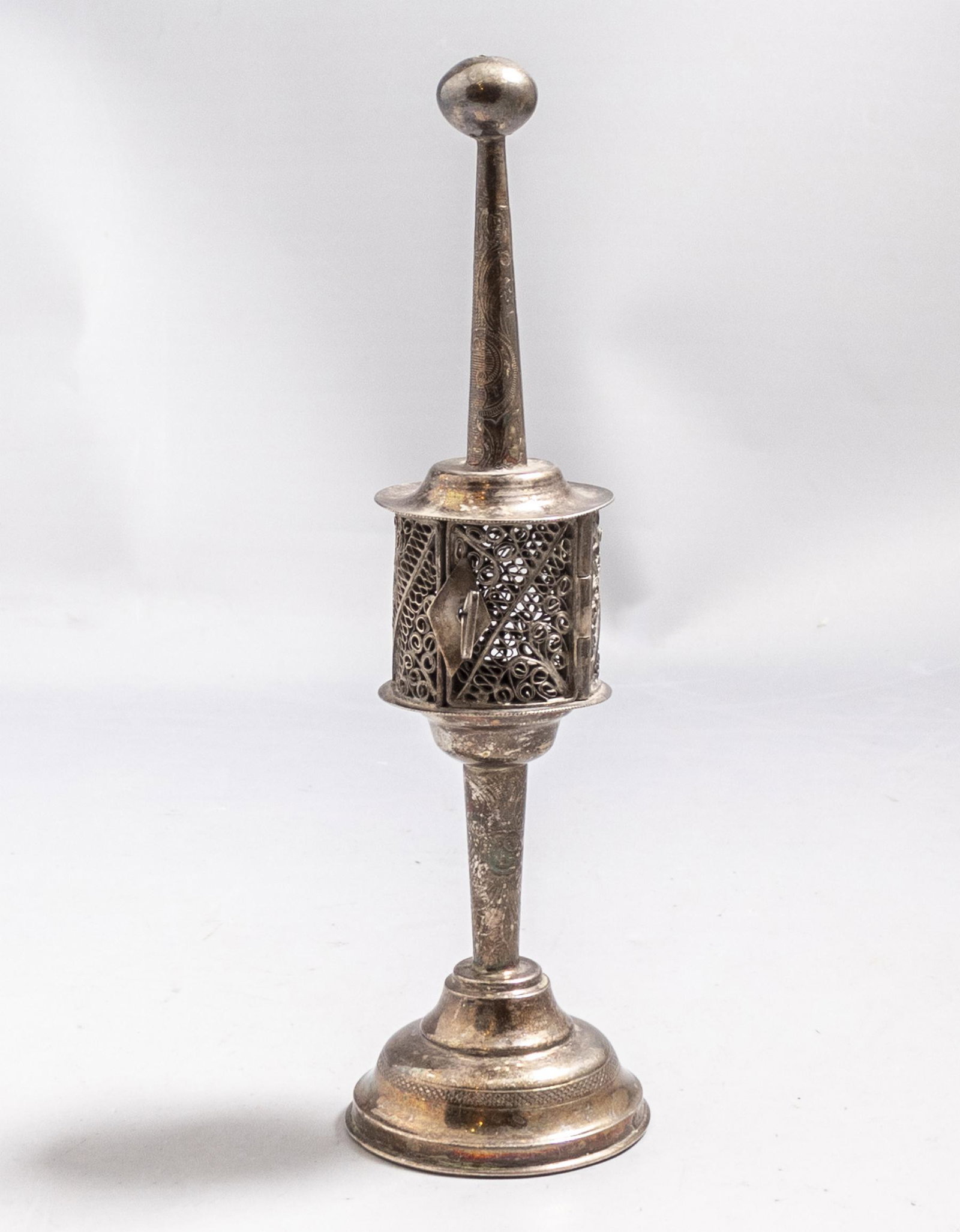 Jewish German Silver Spice Container (1 of 4)