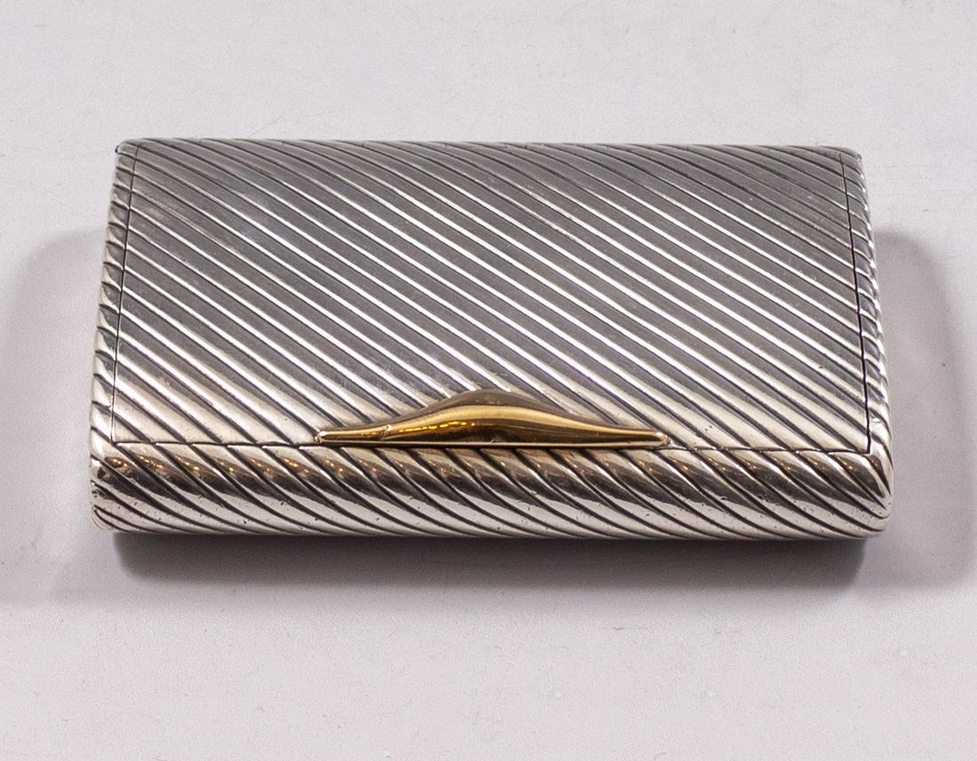French Art-Deco Cigarettes Silver Box (1 of 6)