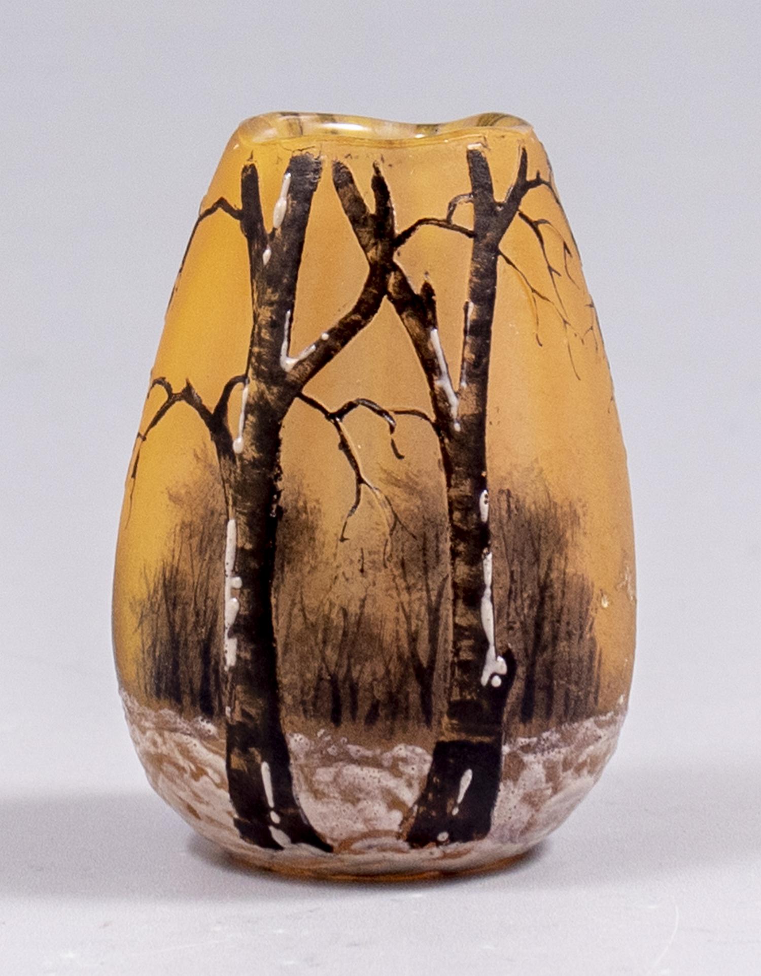 Cameo Glass Vase, Daum Nancy (1 of 5)