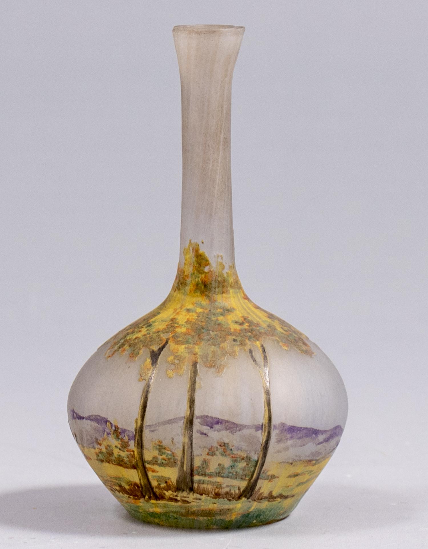 Cameo Glass Vase, Daum Nancy (1 of 6)
