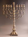 Silver Hanukkah Menorah