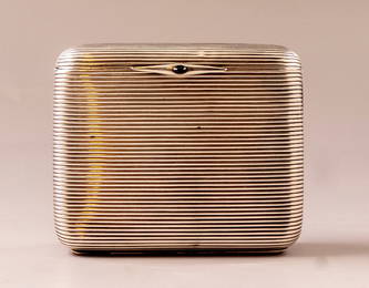 Art-Deco Silver Cigarette Case, GAS