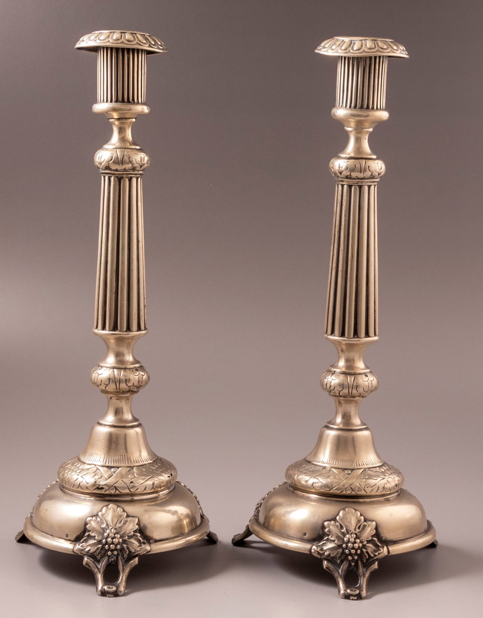 Polish Silver Candlesticks Auction