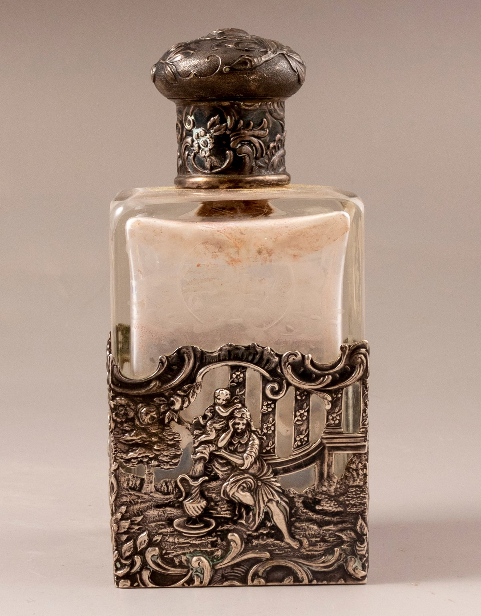 Glass & Silver Decanter, Netherlands (1 of 9)