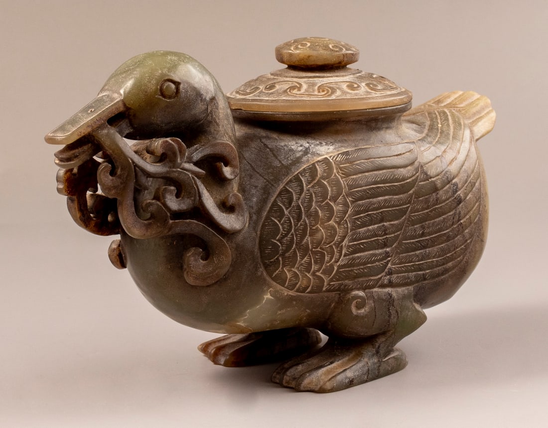 Chinese Jade Vase, Duck (1 of 5)