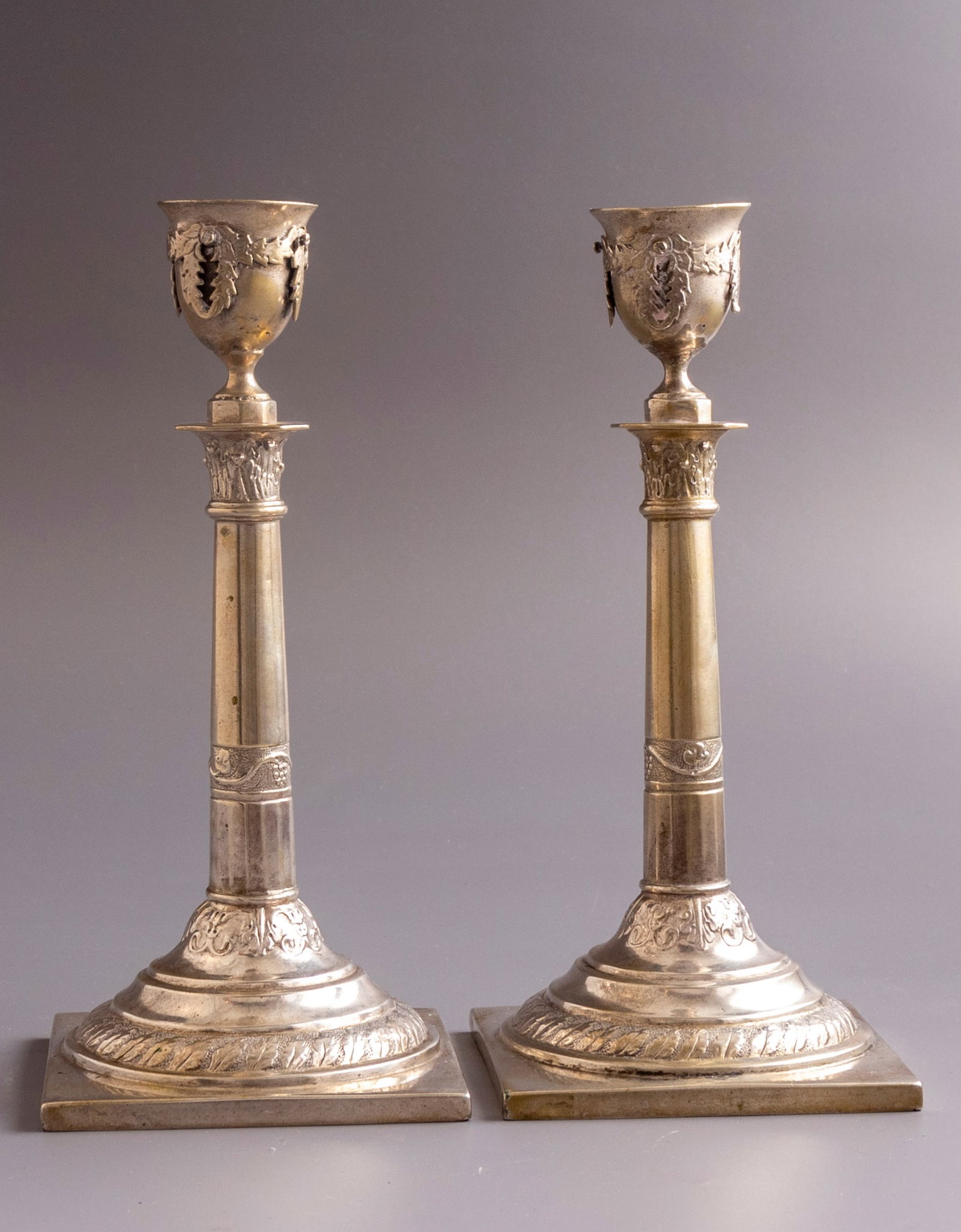 Silver Candlesticks Pair, Poland (1 of 8)