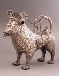 Spanish Colonial Silver Lion shaped Ewer - Aquamanile