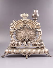 Silver Hanukkah Menorah