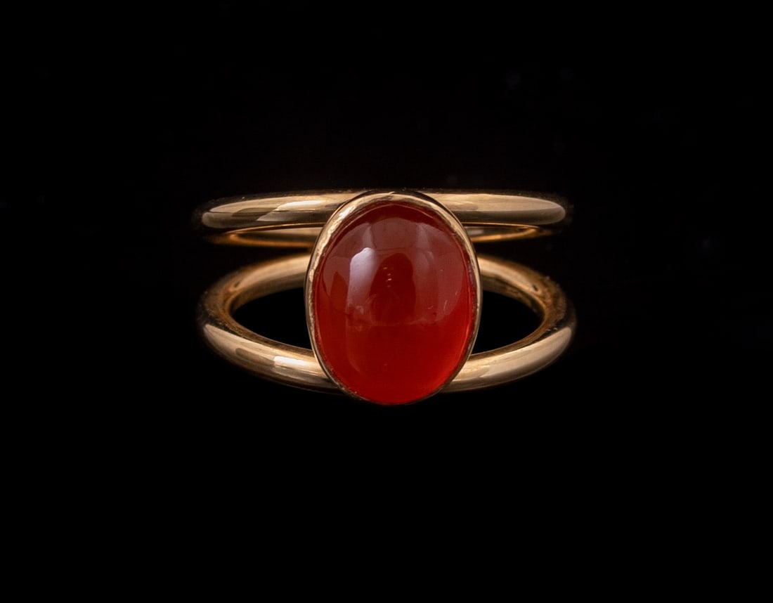 Gold & Carnelian Ring (1 of 4)