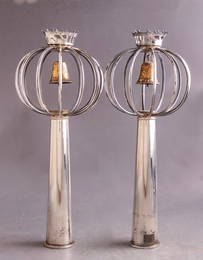 Silver Torah Finials, Wolpert