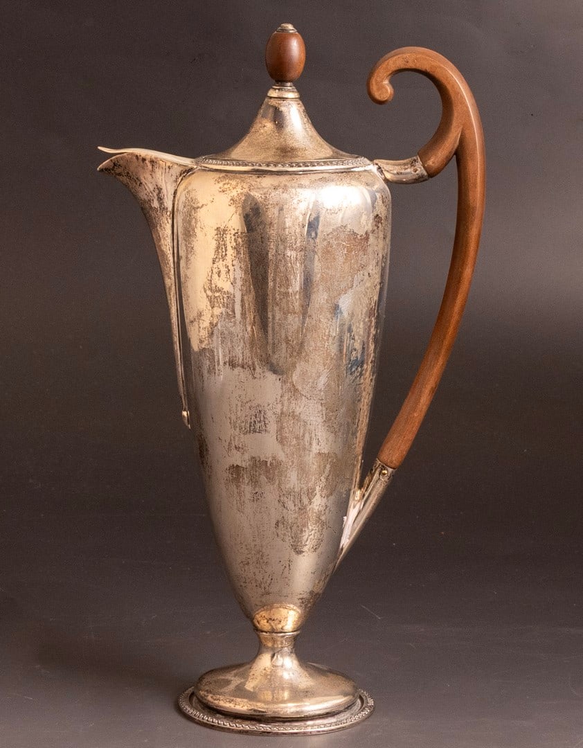 English Silver Coffee Pot (1 of 5)