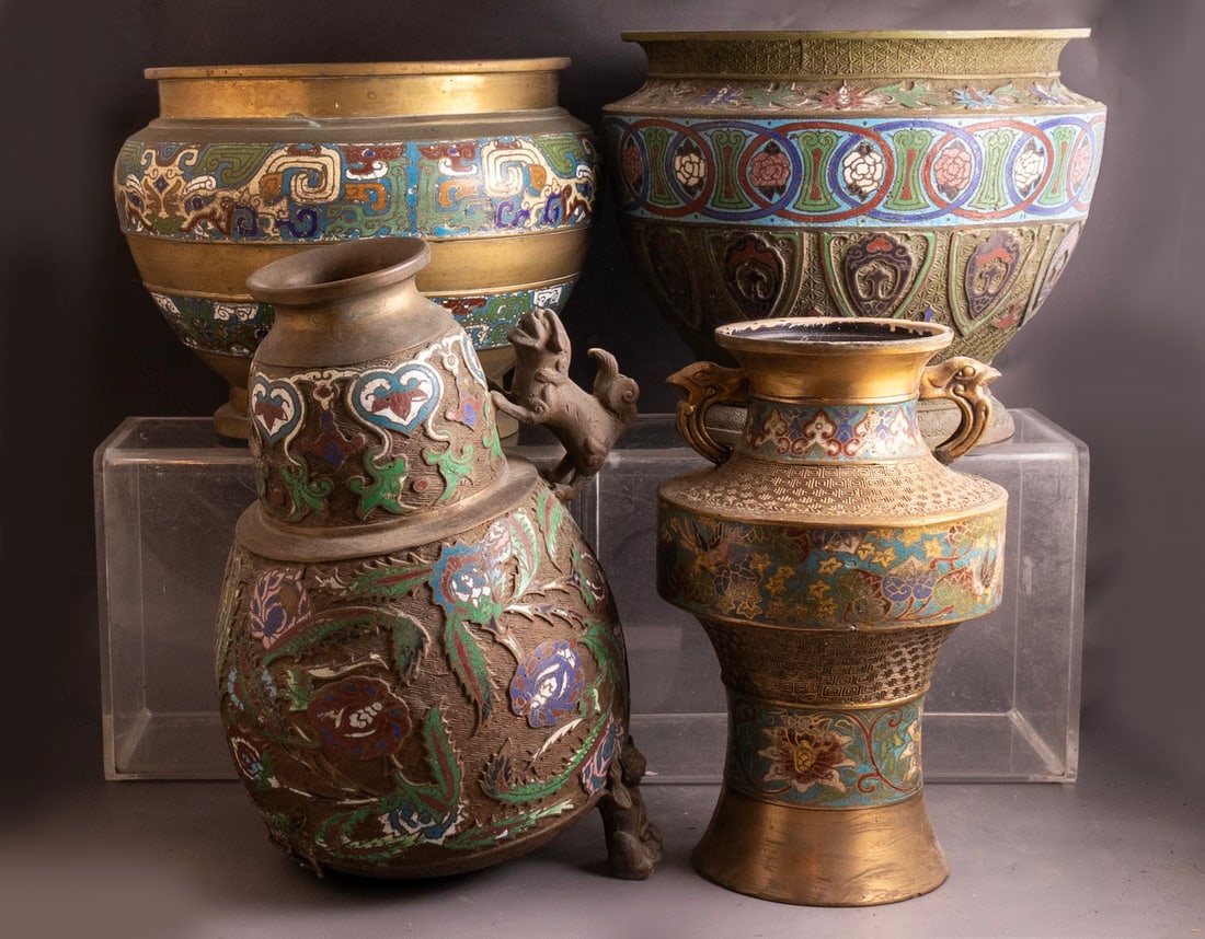 Japanese Bronze Vases (1 of 4)