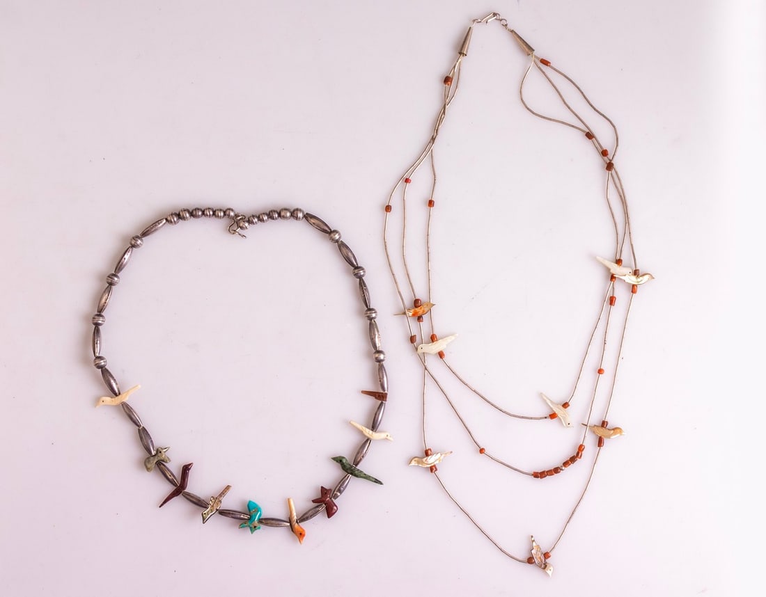 Native American Zuni Bird Fetish Necklaces (1 of 5)