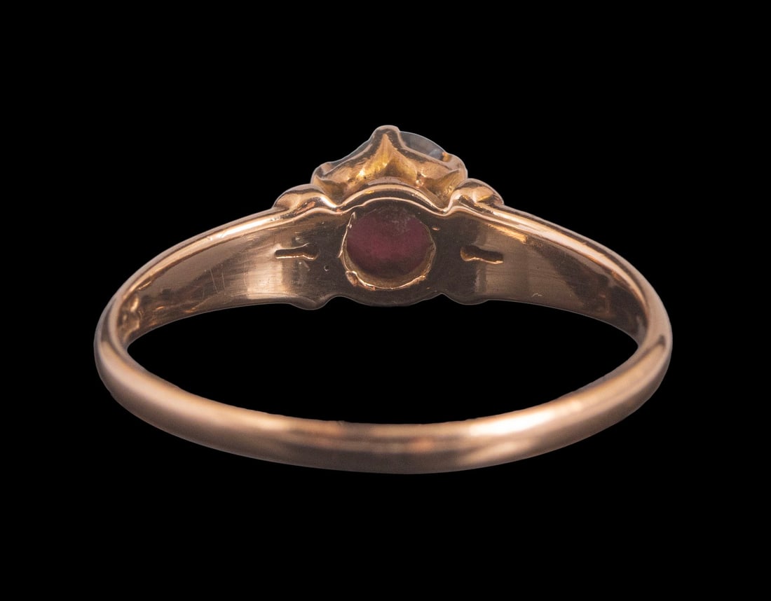 Gold Garnet Ring - 3