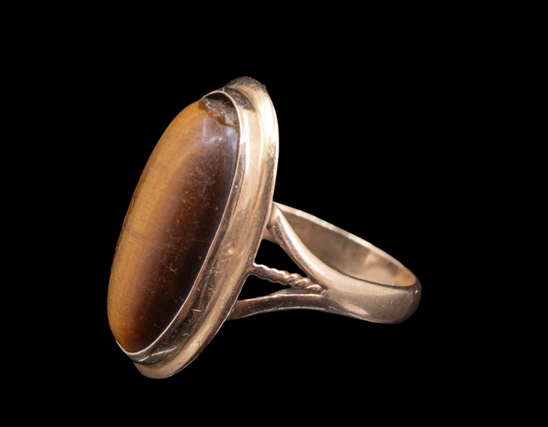Gold Tiger Eye Ring - 2