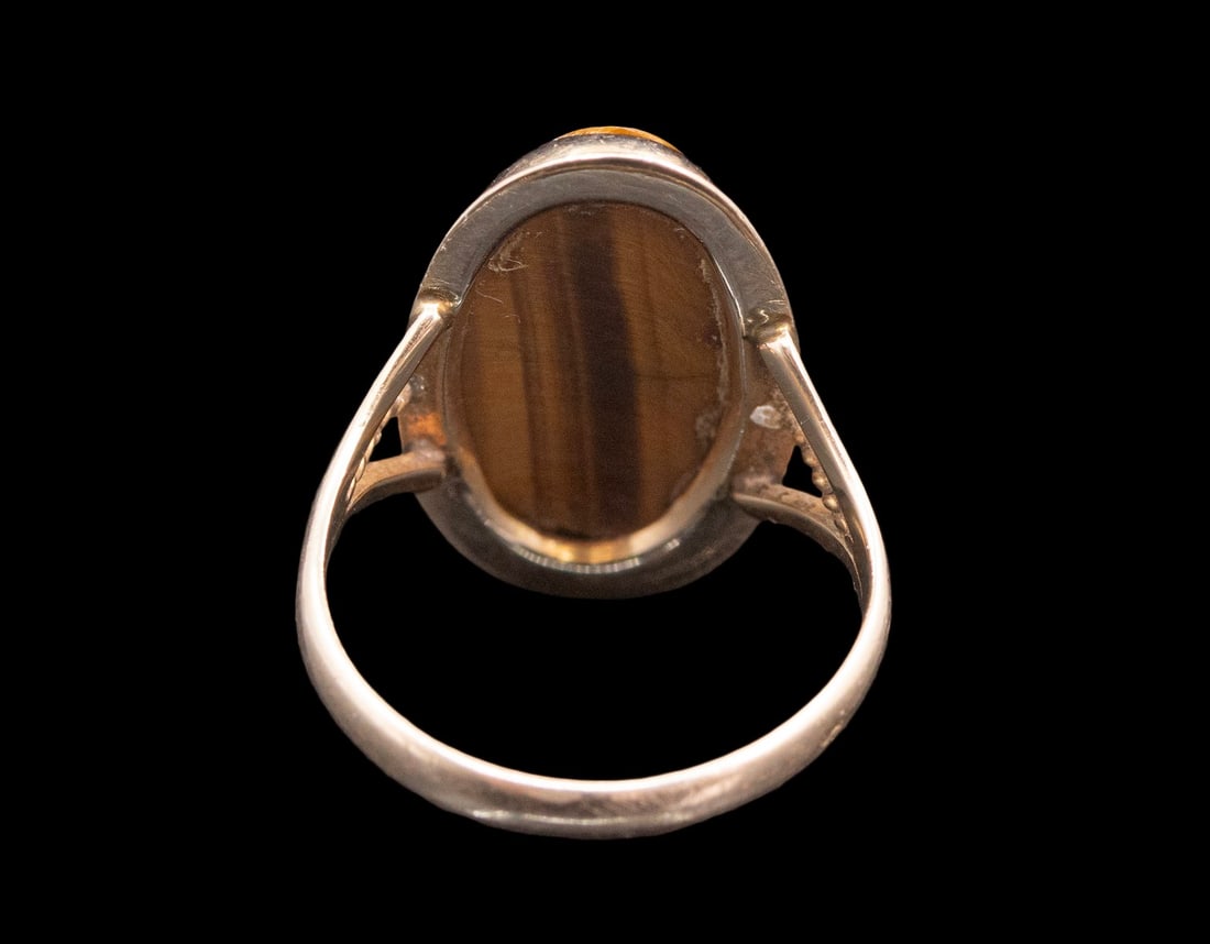 Gold Tiger Eye Ring - 4