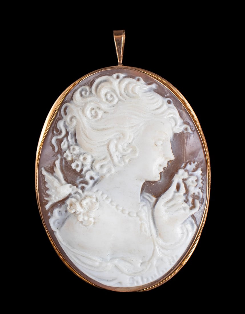 Gold Cameo Brooch/Pendant (1 of 5)