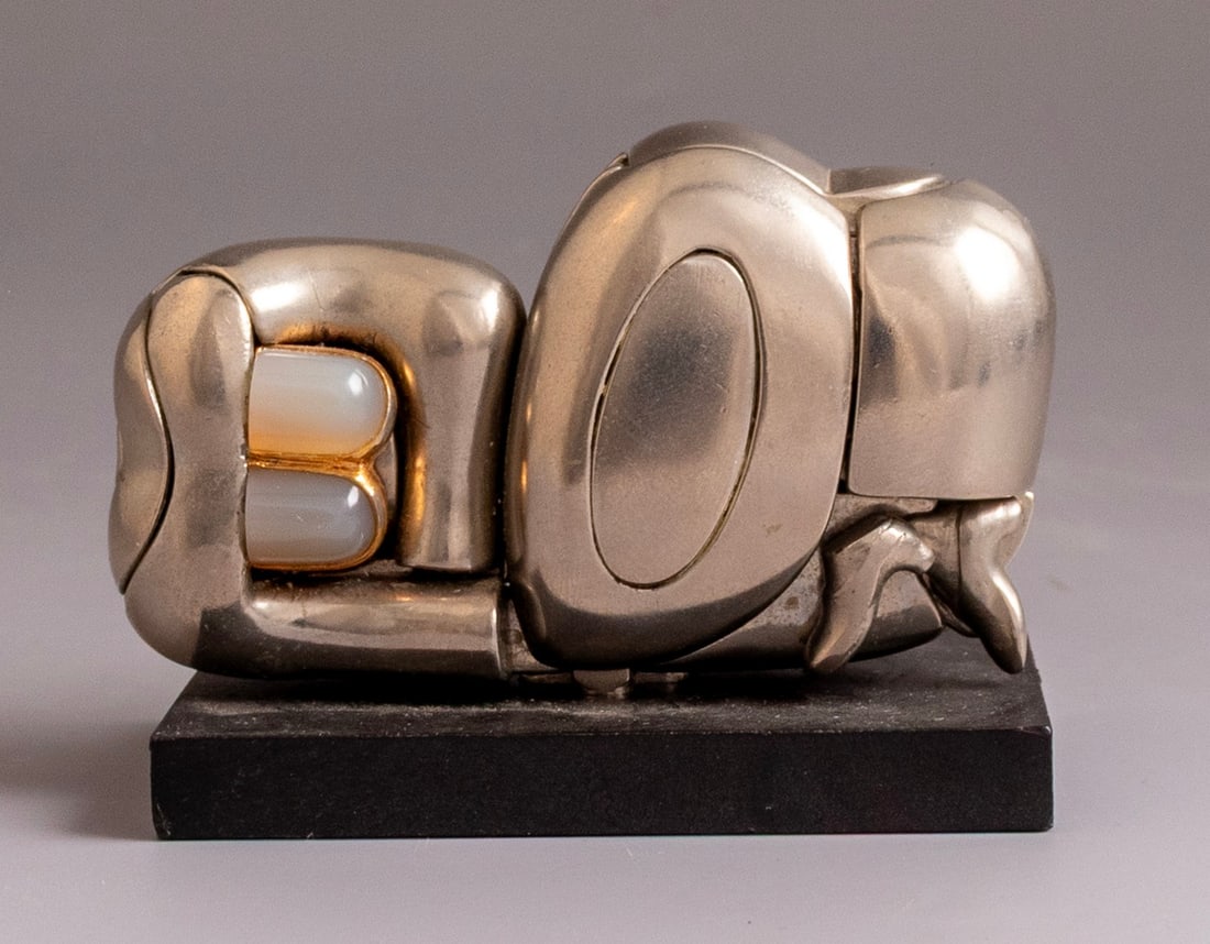 Miguel Berrocal (1933-2006): Miguel Berrocal (1933-2006), “Mini Zoraida.”Metal sculpture, length: 8 cm.Signed and numbered 2322.