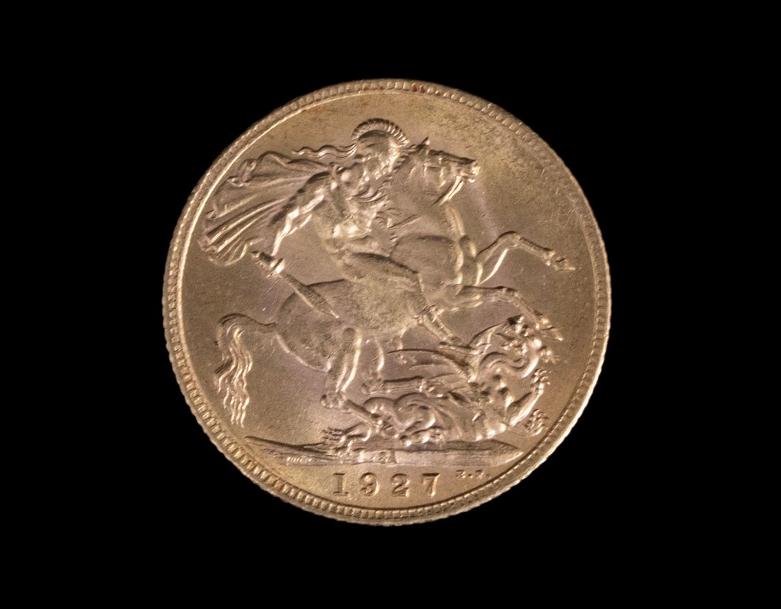 Gold Sovereign, 1927 (1 of 2)