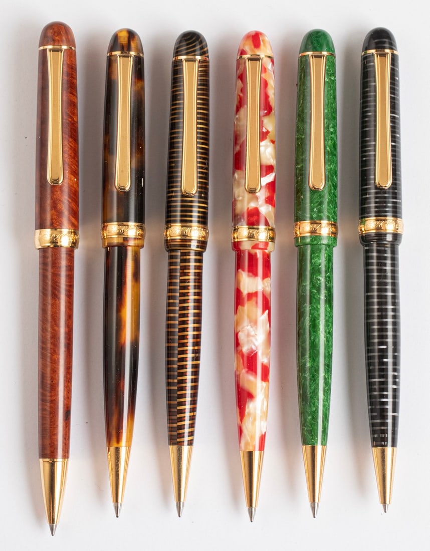 Platinum 3776 Celluloid Ballpoint Pens (1 of 4)