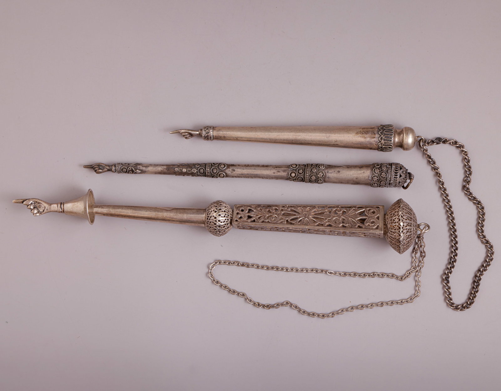 Silver Torah Pointers (1 of 2)