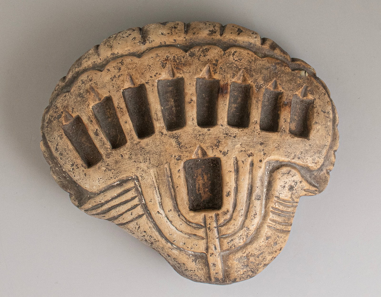 Yemenite Stone Hanukkah Lamp (1 of 3)
