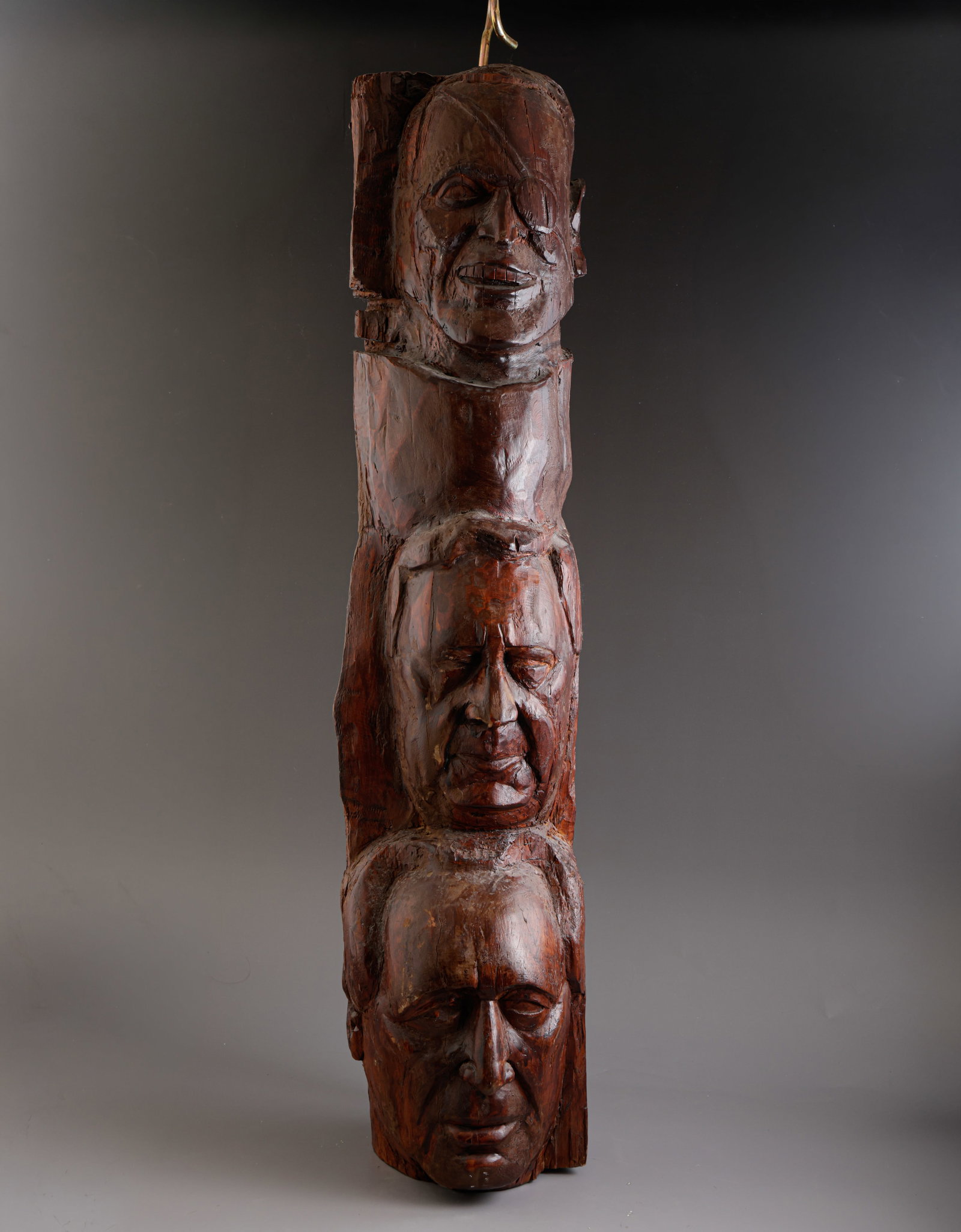 Carved Wooden Sculpture - Dayan, Sharon & Peres (1 of 2)