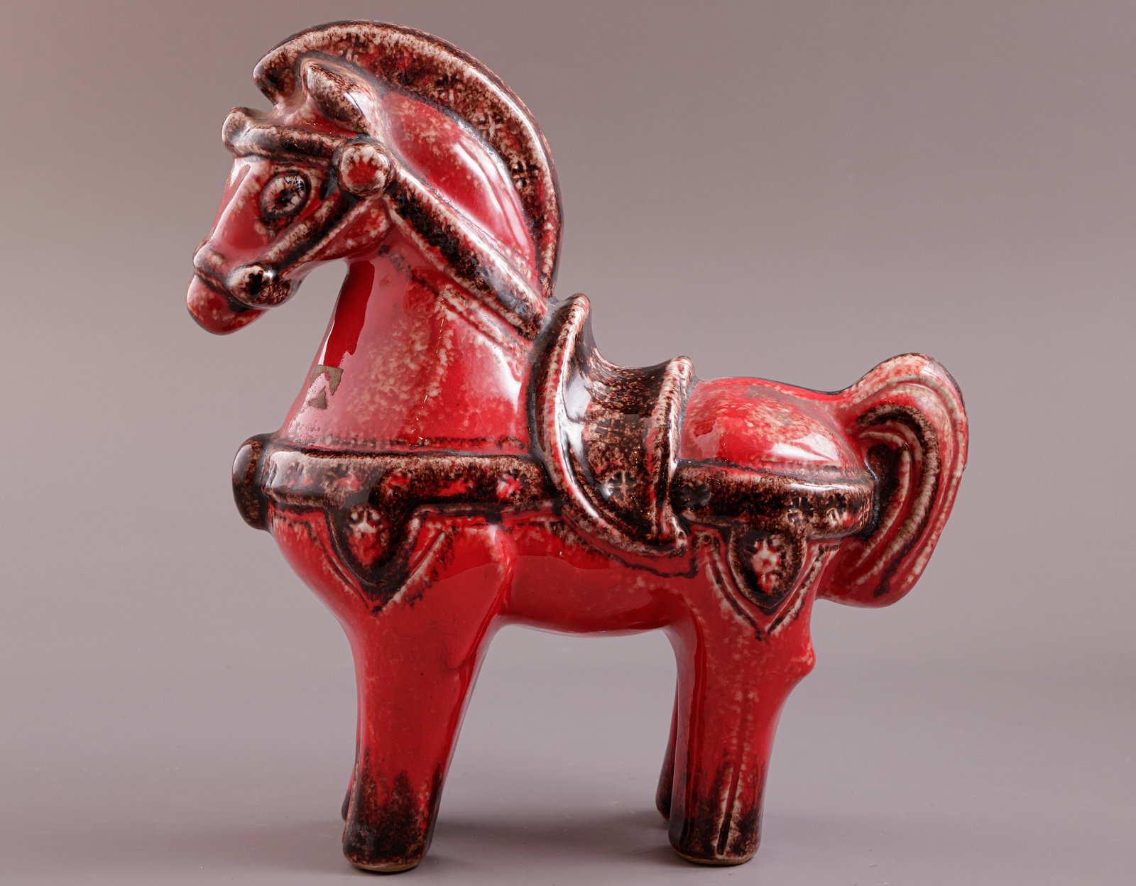 Italian Ceramic Figure, Horse (1 of 2)