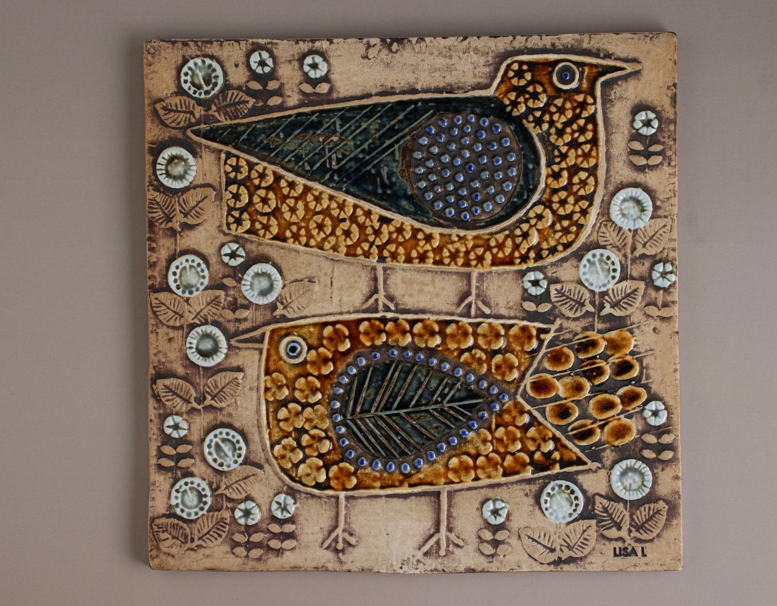 Ceramic Tile, Designed by Lisa Larson for Gustavsberg (1 of 3)