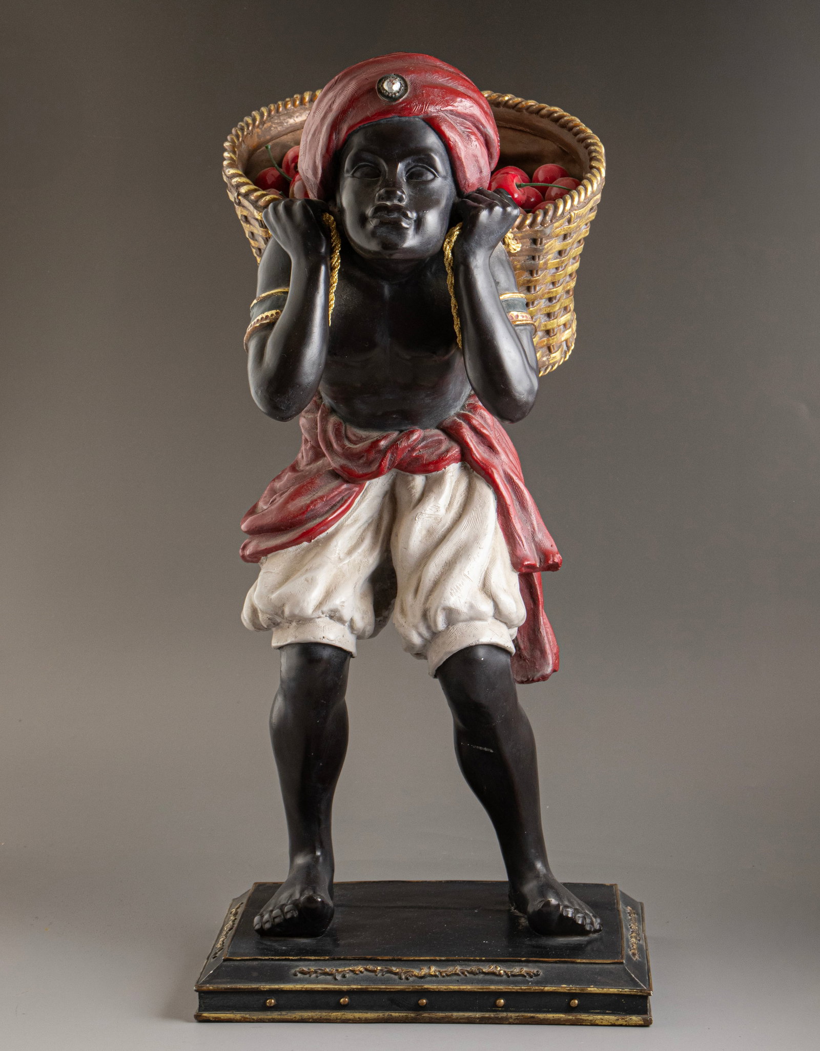 Venetian Wood Sculpture, Blackamoor (1 of 5)