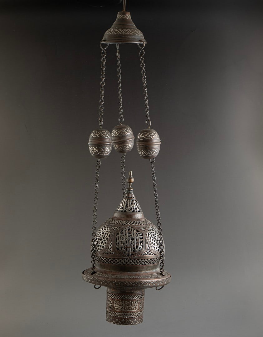 Damascene Brass Lamp (1 of 4)