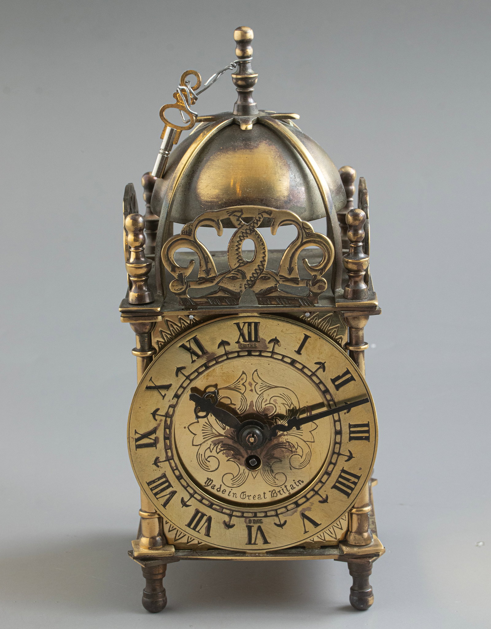 English Table Clock, Smiths Lantern (1 of 3)